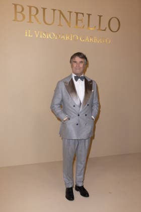 Brunello, Il Visionario Garbato Premiere - Rome ROME, ITALY - DECEMBER 04: Brunello Cucinelli attends the premiere of Brunello , Il Visionario Garbato at Cinecitta Studios on December 04, 2025 in Rome, Italy. Prima Barol Anadolu Rome Italy. Editorial use only. Please get in touch for any other usage.  Copyright: x2025xAnadoluxPrimaxBarolx