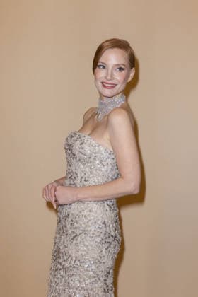 Brunello, Il Visionario Garbato Premiere - Rome ROME, ITALY - DECEMBER 04: Jessica Chastain attends the premiere of Brunello , Il Visionario Garbato at Cinecitta Studios on December 04, 2025 in Rome, Italy. Prima Barol Anadolu Rome Italy. Editorial use only. Please get in touch for any other usage.  Copyright: x2025xAnadoluxPrimaxBarolx
