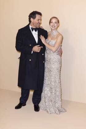 Brunello, Il Visionario Garbato Premiere - Rome ROME, ITALY - DECEMBER 04: Jessica Chastain and Edgar Ramirezi attend the premiere of Brunello , Il Visionario Garbato at Cinecitta Studios on December 04, 2025 in Rome, Italy. Prima Barol Anadolu Rome Italy. Editorial use only. Please get in touch for any other usage.  Copyright: x2025xAnadoluxPrimaxBarolx