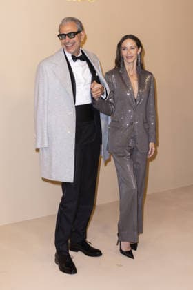 Brunello, Il Visionario Garbato Premiere - Rome ROME, ITALY - DECEMBER 04: Jeff Goldblum and Emilie Livingston attend the premiere of Brunello , Il Visionario Garbato at Cinecitta Studios on December 04, 2025 in Rome, Italy. Prima Barol Anadolu Rome Italy. Editorial use only. Please get in touch for any other usage.  Copyright: x2025xAnadoluxPrimaxBarolx