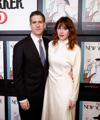 Molly Ringwald and Panio Gianopoulos arrive on the red carpet at Netflix s The New Yorker At 100 New York Screening at The Paris Theatre in New York City on Thursday, December 4, 2025.  NYP20251204160 JOHNxANGELILLO