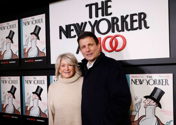 Martha Stewart AND David Remnick arrive on the red carpet at Netflix s The New Yorker At 100 New York Screening at The Paris Theatre in New York City on Thursday, December 4, 2025.  NYP20251204153 JOHNxANGELILLO