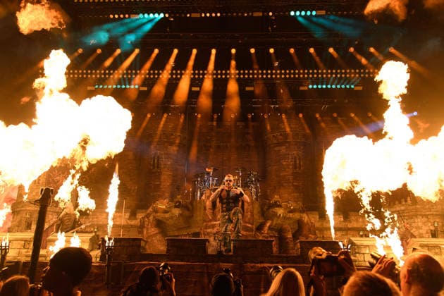 Sabaton Perform at O2 Arena, London Lead singer Joakim BrodÃ n of Swedish power metal band Sabaton performs at O2 Arena, London, England, UK on Thursday 4 December 2025 as part of their The Legendary Tour ., Credit:Justin Ng Avalon UK, England, London, O2 Arena  Copyright: xJustinxNgx xAvalonx 1056611947