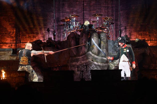 Sabaton Perform at O2 Arena, London Lead singer Joakim BrodÃ n of Swedish power metal band Sabaton and Napoleon Bonaparte played by Raphael Lecat performs at O2 Arena, London, England, UK on Thursday 4 December 2025 as part of their The Legendary Tour ., Credit:Justin Ng Avalon UK, England, London, O2 Arena  Copyright: xJustinxNgx xAvalonx 1056611975