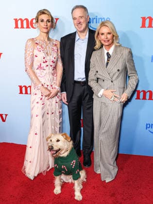 Los Angeles Special Screening Of Amazon Prime Video s Merv CULVER CITY, LOS ANGELES, CALIFORNIA, USA - DECEMBER 04: British playwright, theatre director and screenwriter Jessica Swale, Matthew Baer, Irish actress, producer, and author Roma Downey and Gus the Dog arrive at the Los Angeles Special Screening Of Amazon Prime Video s Merv held at The Culver Theater on December 4, 2025 in Culver City, Los Angeles, California, United States., Credit:Xavier Collin Avalon United States, California, Culver City, The Culver Theater Copyright: xXavierxCollinx xAvalonx 1056628593