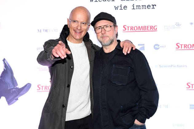 Christoph Maria Herbst and Bjarne Mädel at the fan premiere of the movie Stromberg Again everything as usual at Cinedom Cologne, 04 12 2025 Foto:xC.xAdolph xFuturexImagex stromberg_koeln_5223