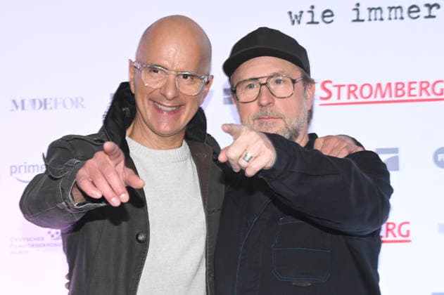 Christoph Maria Herbst and Bjarne Mädel at the fan premiere of the movie Stromberg Again everything as usual at Cinedom Cologne, 04 12 2025 Foto:xC.xAdolph xFuturexImagex stromberg_koeln_5225