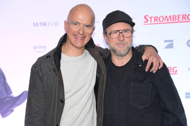 Christoph Maria Herbst and Bjarne Mädel at the fan premiere of the movie Stromberg Again everything as usual at Cinedom Cologne, 04 12 2025 Foto:xC.xAdolph xFuturexImagex stromberg_koeln_5226