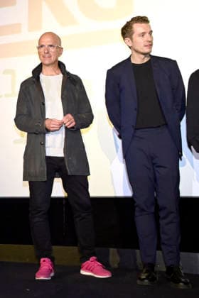 Christoph Maria Herbst and Laszlo Branko Breiding at the fan premiere of the movie Stromberg Again everything as usual at Cinedom Cologne, 04 12 2025 Foto:xC.xAdolph xFuturexImagex stromberg_koeln_5246