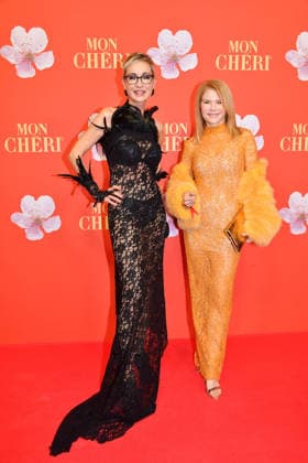 Isabella Huebner and Silke Popp at the Mon Cheri Barbara Day event on 4 12 2025 at the Residenz in Munich Mon Cheri Barbara Day 2025 event in Munich