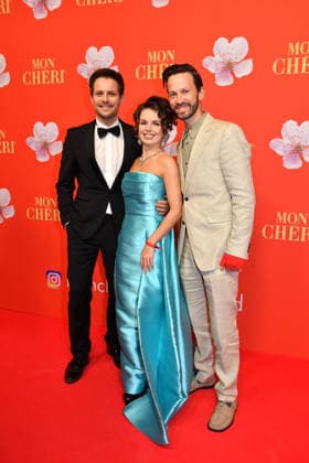 Philip Birnstiel, Darya Birnstiel and Franz Dinda at the Mon Cheri Barbara Day event on 4 12 2025 at the Residenz in Munich Mon Cheri Barbara Day 2025 event in Munich