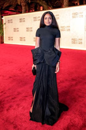 Red Sea Film Festival Opening Ceremony - Jeddah British actress Naomie Harris walks the red carpet as she arrives to the opening ceremony of the 5th edition of the Red Sea Film Festival in Jeddah, Saudi Arabia, on December 4, 2025. Photo by Balkis Press ABACAPRESS.COM Jeddah Saudi Arabia  Copyright: xBalkisxPress ABACAx