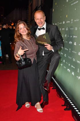 Ronja Forcher and Tim Niedernolte at the 2 Kindeswohl Berlin Charity Gala 2025 at the Hotel Pullman Berlin Schweizerhof in Berlin 04 12 2025