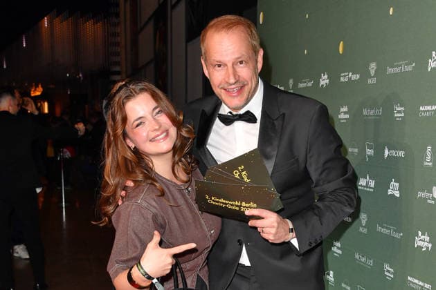Ronja Forcher and Tim Niedernolte at the 2 Kindeswohl Berlin Charity Gala 2025 at the Hotel Pullman Berlin Schweizerhof in Berlin 04 12 2025