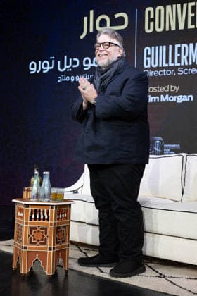 22nd Marrakech International Film Festival Day 7 nb Guillermo Del Toro attends the Conversation With Guillermo Del Toro session during day 7 of the 22nd Marrakech International Film Festival on December 05, 2025 in Marrakech, Maroc. Photo by Nasser Berzane ABACAPRESS.COM Marrakech  Copyright: xBerzanexNasser ABACAx