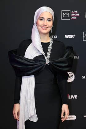 Anissa Loucif at the 26 award ceremony of the 1Live Krone 2025 in the Lokschuppen Bielefeld, 04 12 2025 geislerfp_krone2025_5547