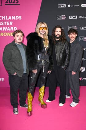 Tokio Hotel at the 26 award ceremony of the 1Live Krone 2025 in the Lokschuppen Bielefeld, 04 12 2025 geislerfp_krone2025_5892
