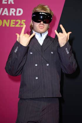 Ski Aggu at the 26 award ceremony of the 1Live Krone 2025 in the Lokschuppen Bielefeld, 04 12 2025 geislerfp_krone2025_5931