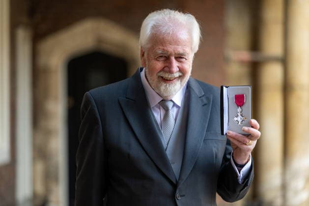 Investitures Kenneth Griffiths OBE Volunteer. For services to the community in Haslemere, Surrey. St James Palace, London 5th December 2025, Credit:Tony Kershaw SWNS Avalon  Copyright: xTonyxKershawx xSWNSx xAvalonx 1056706311