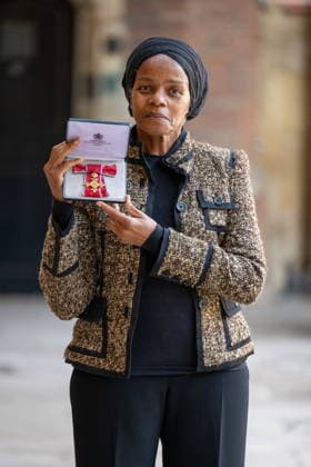 Investitures Paulette Henry Obe For services to Tackling Racial Injustice in the Horticulture and Agricultural Sectors.St James Palace, London 5th December 2025, Credit:Tony Kershaw SWNS Avalon  Copyright: xTonyxKershawx xSWNSx xAvalonx 1056706352