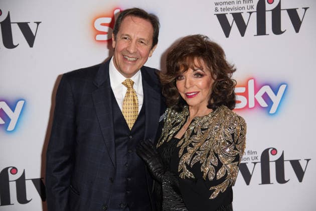 WFTV Awards UK 2025 Arrivals at London Hilton On Park Lane, London Joan Collins and husband Percy Gibson attends WFTV Awards UK 2025 at London Hilton On Park Lane, London, England, UK on Friday 5 December, 2025., Credit:Justin Ng Avalon UK, England, London, London Hilton On Park Lane  Copyright: xJustinxNgx xAvalonx 1056711904