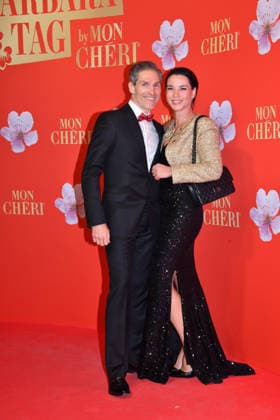 Christian Polanc with Laura Brand Mon Cheri Barbara Day Charity Residence Munich 04 December 2025