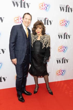 The Women in Film and Television Awards 2025 Joan Collins attends The Women in Film and Television Awards 2025, in partnership with Sky Featuring: Percy Gibson, Joan Collins Where: London, United Kingdom When: 05 Dec 2025 Credit: Phil Lewis WENN London United Kingdom Copyright: xPhilxLewis WENNx wenn40825363 PLAAx wenn40825363