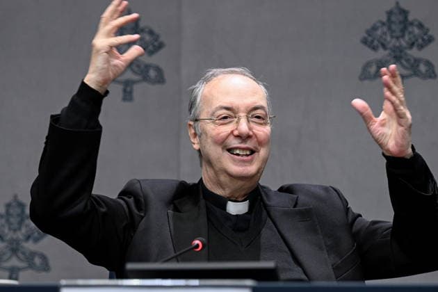 Press conference for the Concert with the Poor Press conference for the Concert with the Poor. Pictured is Don Marco Frisina. Vatican City, Dec 5th, 2025, Credit:Maria Laura Antonelli AGF Avalon Vatican, Vatican City  Copyright: xMariaxLauraxAntonelli AGFx xAvalonx 1056729001