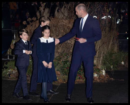 . 05 12 2025. London, United Kingdom. Prince William, Prince George, Princess Charlotte and Prince Louis arriving for the Together at Christmas carol service at Westminster Abbey in London.  xStephenxLockx xi-Imagesx IIM-26438-0016