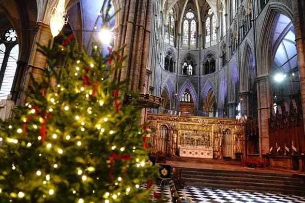 Together At Christmas carol service 2025 A view of the Abbey interior ahead of the Together At Christmas carol service at Westminster Abbey in London. Picture date: Friday December 5, 2025., Credit:Aaron Chown Avalon UK, London  Copyright: xAaronxChownx xAvalonx 1056771640