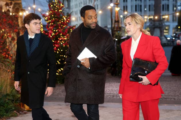Members Of The Royal Family Attend The Together At Christmas Carol Service LONDON, ENGLAND - DECEMBER 05: Joe Locke, Chiwetel Ejiofor and Kate Winslet attend the Together At Christmas Carol Service at Westminster Abbey on December 05, 2025 in London, England. Led by The Princess and supported by The Royal Foundation, the annual event offered a chance to pause and reflect on the values of love, compassion, and the connections we share. The service also highlighted remarkable individuals from across the UK who have demonstrated extraordinary kindness, empathy, and support within their communities., Credit:Chris Jackson Avalon United Kingdom, England, London, Westminster Abbey  Copyright: xChrisxJacksonx xAvalonx 1056771742