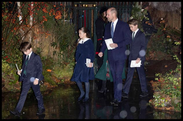 . 05 12 2025. London, United Kingdom. Prince William , Kate Middleton, Prince George, Princess Charlotte and Prince Louis leaving the Together at Christmas carol service at Westminster Abbey in London.  xStephenxLockx xi-Imagesx IIM-26438-0028