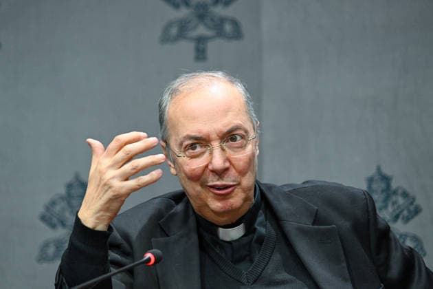 ITALY - PRESS CONFERENCE IN OCCASIONE DELLA PRESENTAZIONE DEL CONCERTO PER I POVERI AT THE VATICAN - 2025 12 5 Italy, Rome, Vatican, 2025 12 5. Don Marco Frisina during a Press conference for the Concert with the Poor. at the Vatican. Pictured are da sinista Don marco Frisina ,Serena Autieri, Michael Steven Bublé and Gualtiero Ventura EDITORIAL USE ONLY - NO BOOKS Copyright: xALESSIAxGIULIANIx