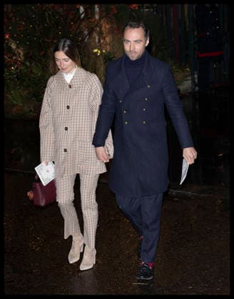 . 05 12 2025. London, United Kingdom. James Middleton and his wife AlizŽe Thevenet arriving at the Together at Christmas carol service at Westminster Abbey in London.  xStephenxLockx xi-Imagesx IIM-26438-0038