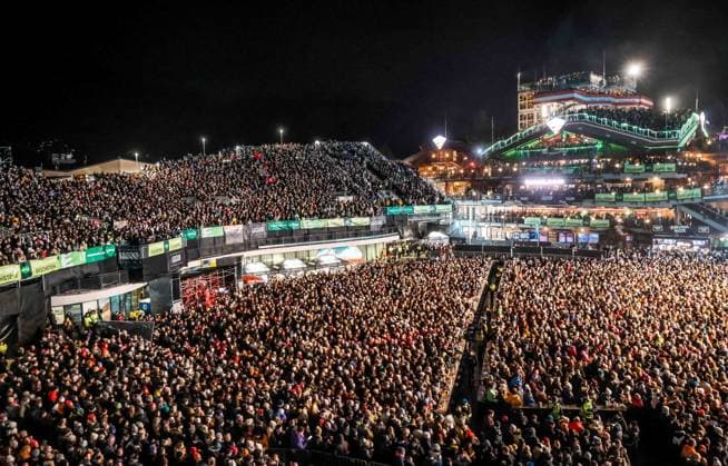04 12 2025, Schladming, AUT, On the road in Styria, Ski Opening 2025, Press conference, in the picture Backstreet Boys, Feature, Overview, Planai Stadium,