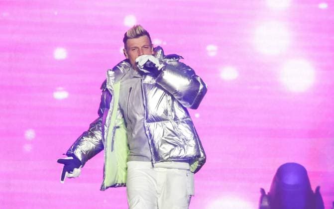 04 12 2025, Schladming, AUT, On the road in Styria, Ski Opening 2025, Press conference, in the picture Backstreet Boys, Feature, Overview, Planai Stadium,