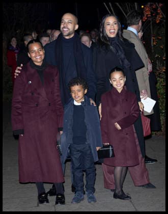 . 05 12 2025. London, United Kingdom. Marvin and Rochelle Humes and family arriving at the Together at Christmas carol service at Westminster Abbey in London.  xStephenxLockx xi-Imagesx IIM-26438-0046