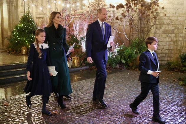 Members Of The Royal Family Attend The Together At Christmas Carol Service LONDON, ENGLAND - DECEMBER 05: Princess Charlotte of Wales, Catherine, Princess of Wales, Prince George of Wales, Prince William, Prince of Wales and Prince Louis of Wales depart from the Together At Christmas Carol Service at Westminster Abbey on December 05, 2025 in London, England. Led by The Princess and supported by The Royal Foundation, the annual event offered a chance to pause and reflect on the values of love, compassion, and the connections we share. The service also highlighted remarkable individuals from across the UK who have demonstrated extraordinary kindness, empathy, and support within their communities., Credit:Chris Jackson Avalon United Kin  Copyright: xChrisxJacksonx xAvalonx 1056827963