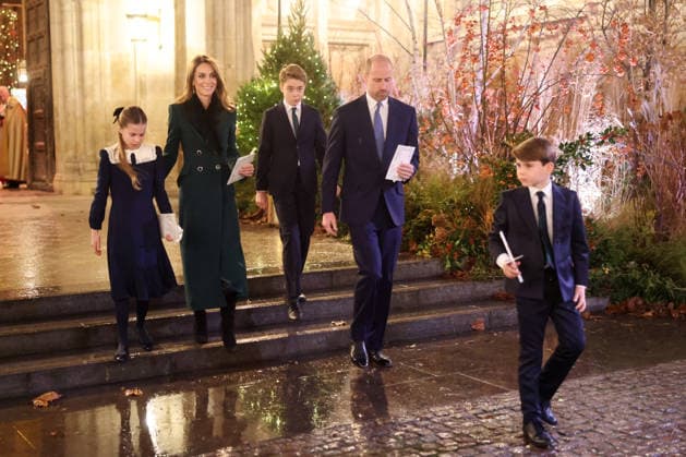 Members Of The Royal Family Attend The Together At Christmas Carol Service LONDON, ENGLAND - DECEMBER 05: Princess Charlotte of Wales, Catherine, Princess of Wales, Prince George of Wales, Prince William, Prince of Wales and Prince Louis of Wales depart from the Together At Christmas Carol Service at Westminster Abbey on December 05, 2025 in London, England. Led by The Princess and supported by The Royal Foundation, the annual event offered a chance to pause and reflect on the values of love, compassion, and the connections we share. The service also highlighted remarkable individuals from across the UK who have demonstrated extraordinary kindness, empathy, and support within their communities., Credit:Chris Jackson Avalon United Kin  Copyright: xChrisxJacksonx xAvalonx 1056827994