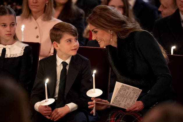 Together At Christmas carol service 2025 Princess Charlotte, Prince Louis and the Princess of Wales during the Together At Christmas carol service at Westminster Abbey in London. Picture date: Friday December 5, 2025., Credit:Aaron Chown Avalon UK, London  Copyright: xAaronxChownx xAvalonx 1056828204