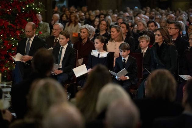 Together At Christmas carol service 2025 The Prince of Wales, Prince George, Princess Charlotte, Prince Louis and the Princess of Wales during the Together At Christmas carol service at Westminster Abbey in London. Picture date: Friday December 5, 2025., Credit:Aaron Chown Avalon UK, London  Copyright: xAaronxChownx xAvalonx 1056828207