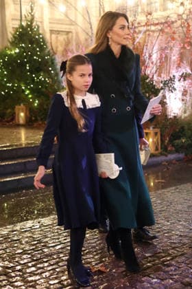 Members Of The Royal Family Attend The Together At Christmas Carol Service LONDON, ENGLAND - DECEMBER 05: Princess Charlotte of Wales and Catherine, Princess of Wales depart from the Together At Christmas Carol Service at Westminster Abbey on December 05, 2025 in London, England. Led by The Princess and supported by The Royal Foundation, the annual event offered a chance to pause and reflect on the values of love, compassion, and the connections we share. The service also highlighted remarkable individuals from across the UK who have demonstrated extraordinary kindness, empathy, and support within their communities., Credit:Chris Jackson Avalon United Kingdom, England, London, Westminster Abbey  Copyright: xChrisxJacksonx xAvalonx 1056828420