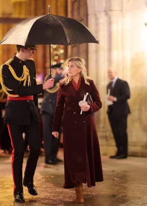 Members Of The Royal Family Attend The Together At Christmas Carol Service LONDON, ENGLAND - DECEMBER 05: Sophie, Duchess of Edinburgh departs from the Together At Christmas Carol Service at Westminster Abbey on December 05, 2025 in London, England. Led by The Princess and supported by The Royal Foundation, the annual event offered a chance to pause and reflect on the values of love, compassion, and the connections we share. The service also highlighted remarkable individuals from across the UK who have demonstrated extraordinary kindness, empathy, and support within their communities., Credit:Chris Jackson Avalon United Kingdom, England, London, Westminster Abbey  Copyright: xChrisxJacksonx xAvalonx 1056828430