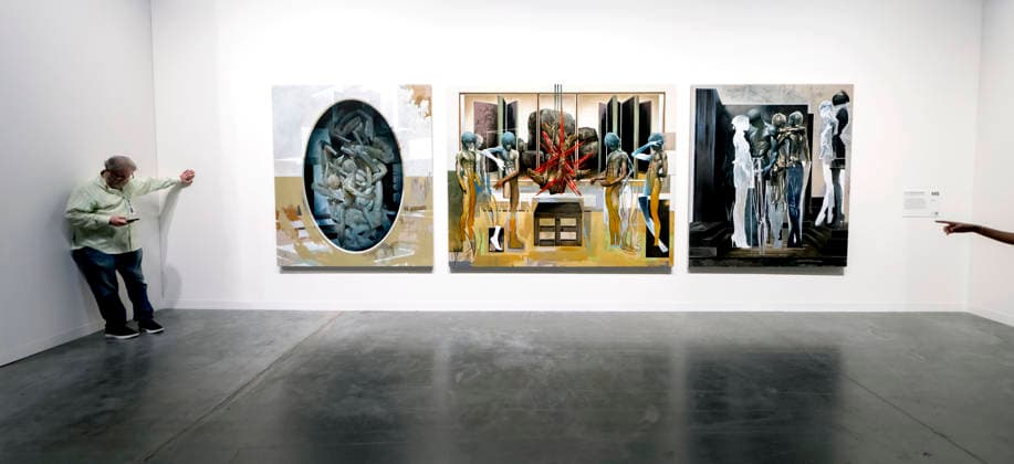 December 05, 2025 - Miami Beach, Florida, USA - Cycle of Additional Life by artist Kye Christensen-Knowles at the 2025 Art Basel Miami Beach. Miami Beach USA - ZUMAce6_ 20251205_zaf_ce6_008 Copyright: xBrianxCahnx