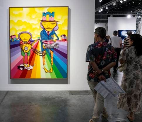 December 05, 2025 - Miami Beach, Florida, USA - Father and Son by OSGEMEOS at the 2025 Art Basel Miami Beach. Miami Beach USA - ZUMAce6_ 20251205_zaf_ce6_015 Copyright: xBrianxCahnx