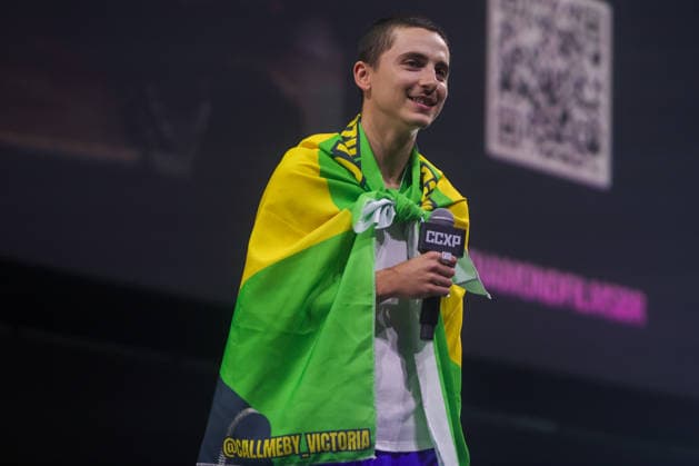 SaO PAULO, SP - 05.12.2025: CCXP25 - Actor TimothÃ e Chalamet during a Diamond Films panel on the Thunder Stage at CCXP25 on Friday night (05) held at Sao Paulo Expo, south of the capital. x2854059x  YurixMurakami