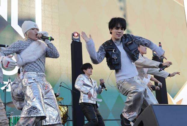 iHeartRadio 102.7 KIIS FM s Jingle Ball 2025 - Pre-Show Village Keigo Sato, Junki Kono, Syoya Kimata, Sho Yonashiro, Sukai Kinjo, Takumi Kawanishi, Ren Kawashiri, Issei Mamehara, Ruki Shiroiwa of JO1 perform at iHeartRadio 102.7 KIIS FM s Jingle Ball 2025 Presented by Capital One - Pre-Show at Intuit Dome on December 05, 2025 in Los Angeles, California. Inglewood INTUIT DOME California USA Copyright: xCraSH imageSPACEx