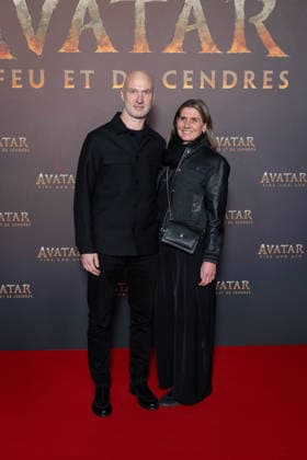 Avatar: Fire And Ash European Premiere Guest and VIP - Paris AJ Former handball player Thierry Omeyer and his wife Laurence Omeyer attends the Avatar: Fire And Ash European Premiere on December 5, 2025 at the Seine Musicale in Boulogne-Billancourt, near Paris, France. Photo by Alexis Jumeau ABACAPRESS.COM Paris France  Copyright: xJumeauxAlexis ABACAx