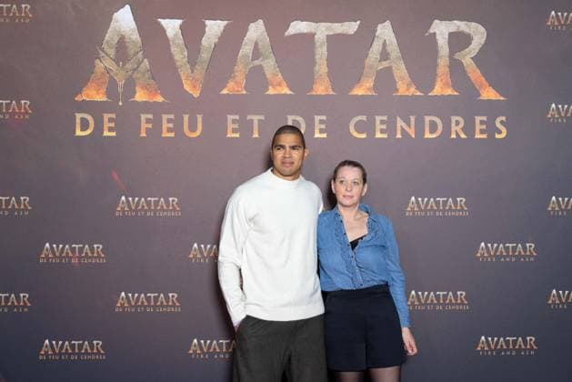 Avatar: Fire And Ash European Premiere Guest and VIP - Paris AJ Daniel Narcisse and his wife Emmanuelle Narcisse attends the Avatar: Fire And Ash European Premiere on December 5, 2025 at the Seine Musicale in Boulogne-Billancourt, near Paris, France. Photo by Alexis Jumeau ABACAPRESS.COM Paris France  Copyright: xJumeauxAlexis ABACAx