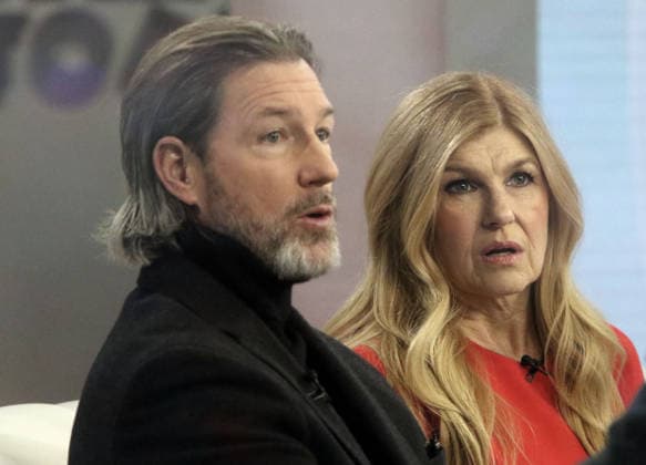 NEW YORK, NY - DECEMBER 5: Ed Burns and Connie Britton seen at NBC™s Today Show on December 5, 2025 in New York City. Copyright: xRWx